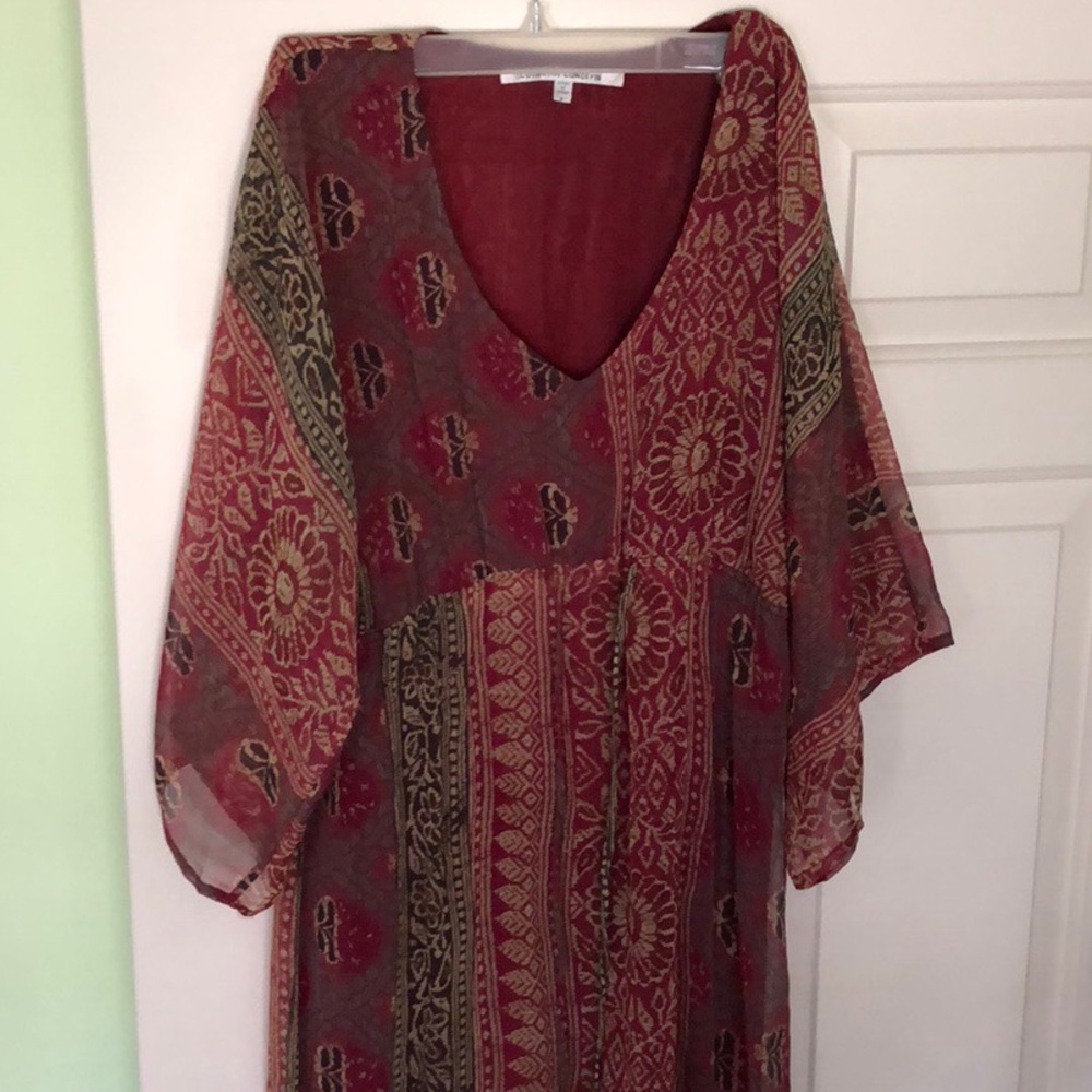 Tribal Red Maxi Dress